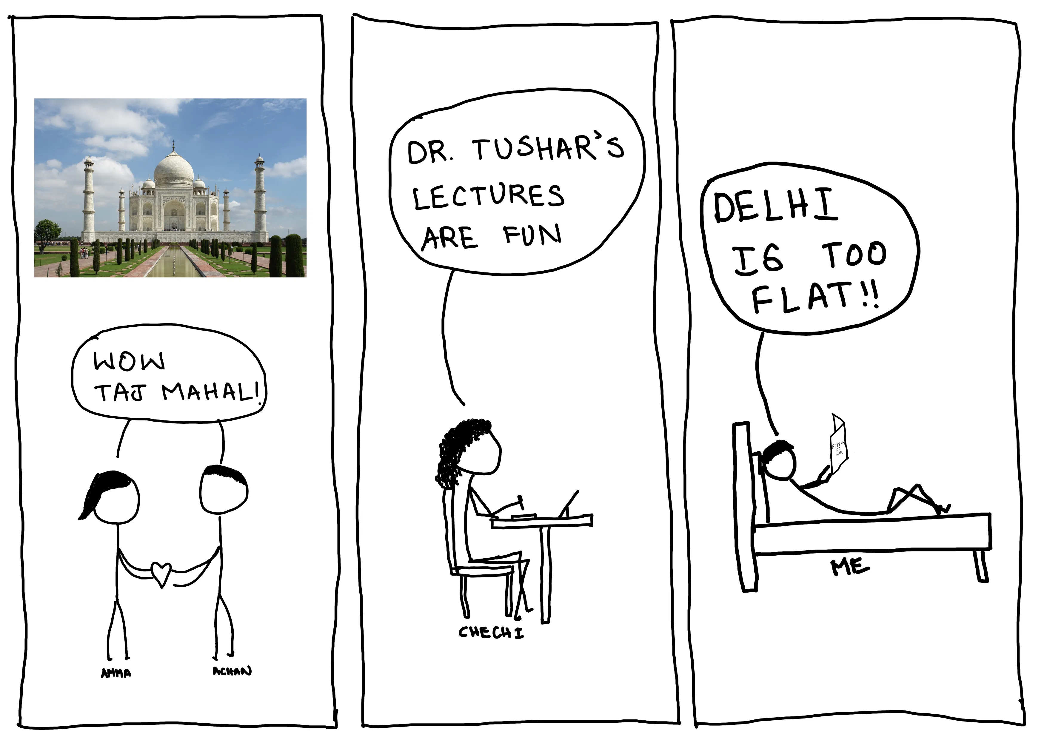 Comic of Delhi trip