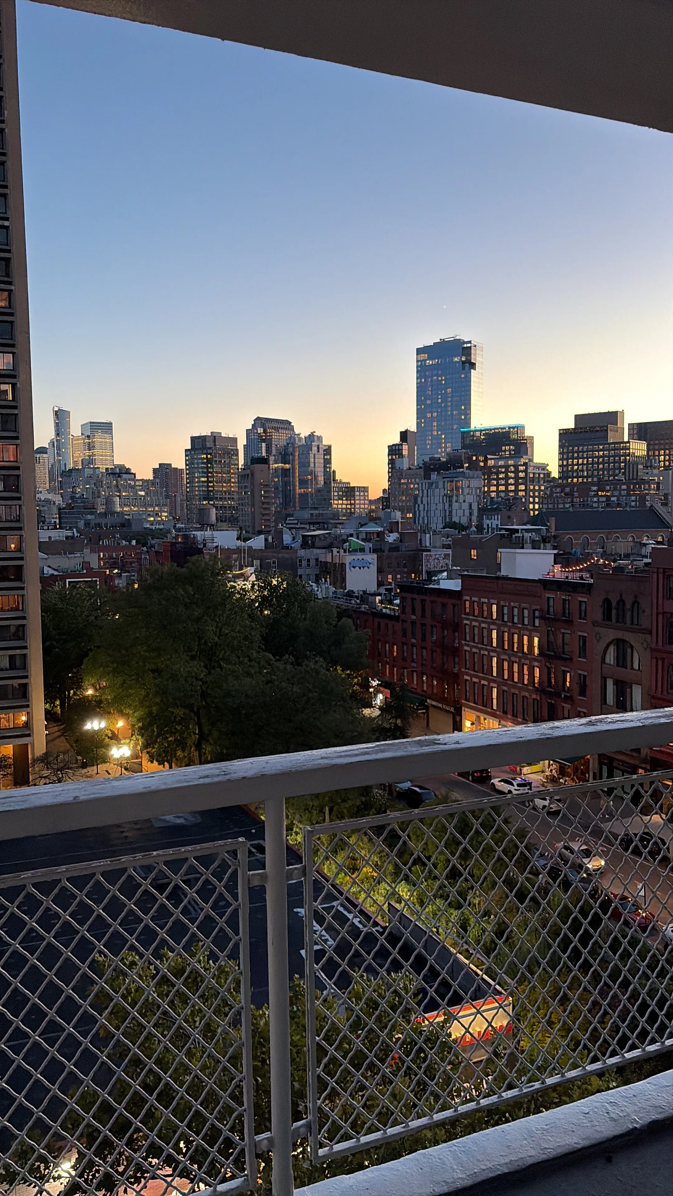 View out of my hostel